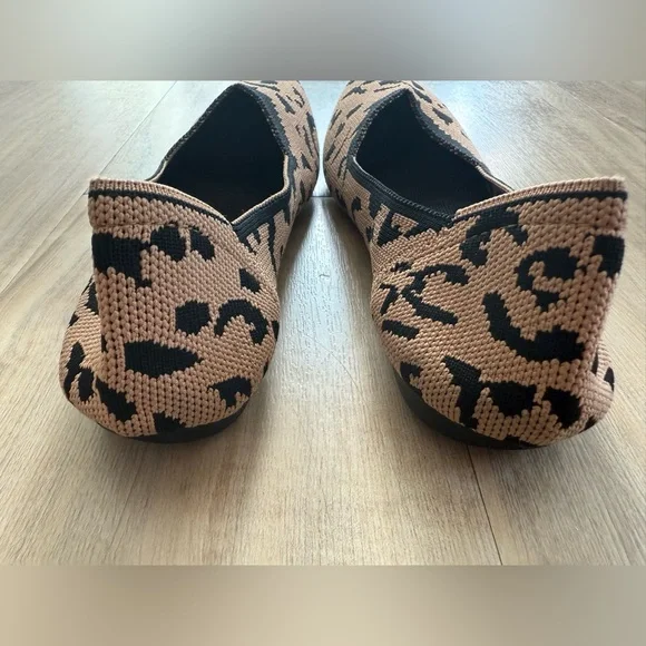 Rothy's Black and Tan Leopard Print Flats - Picture 6 of 11